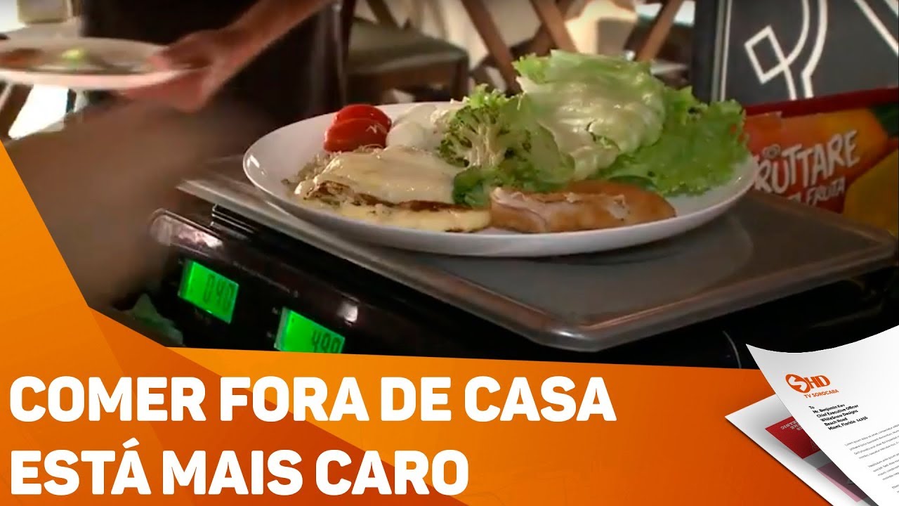 Comer fora de casa est&aacute; mais caro - TV SOROCABA/SBT