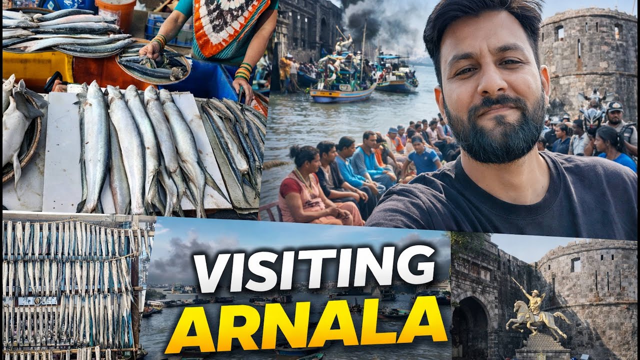 A Day at Arnala Fort & Virar Fish Market | Coastal Vibes & Local Life