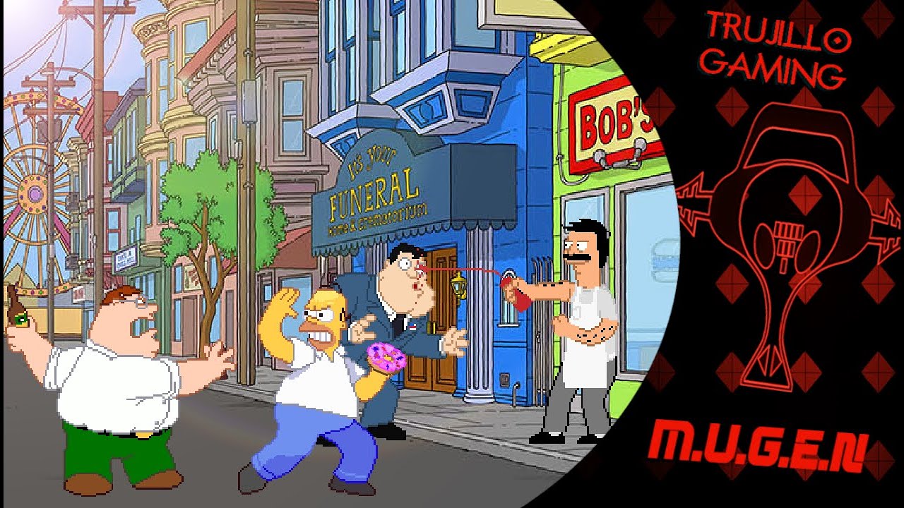 MUGEN (2v2) Bob & Homer Vs Peter & Stan