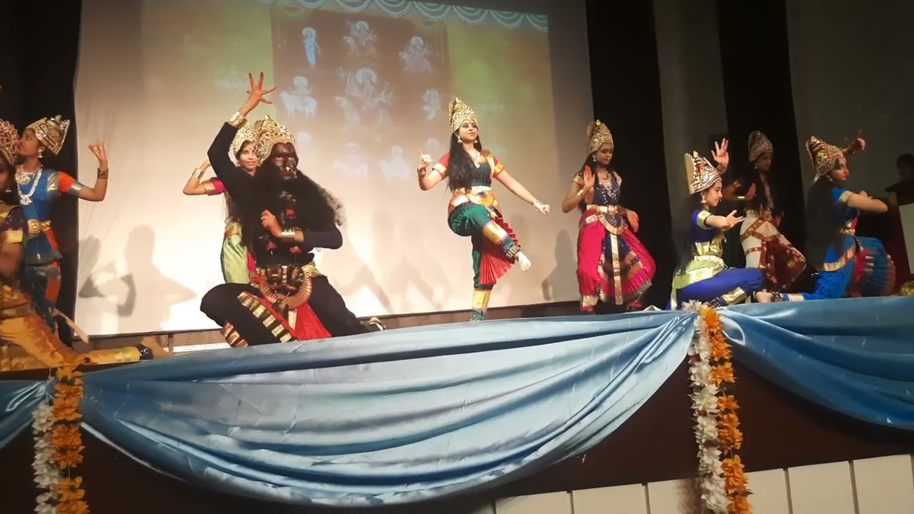 Navashakthi Vaibhava Dance Performance, KLE Society's School Nagarbhavi Bengaluru