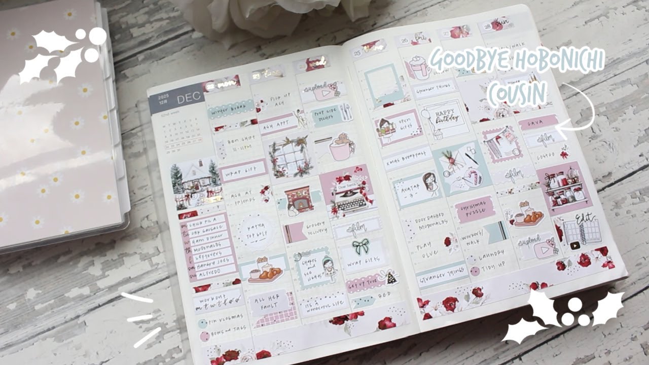 Планируем вместе: Моя последняя неделя в Hobonichi Cousin | Vlogmas, День 11