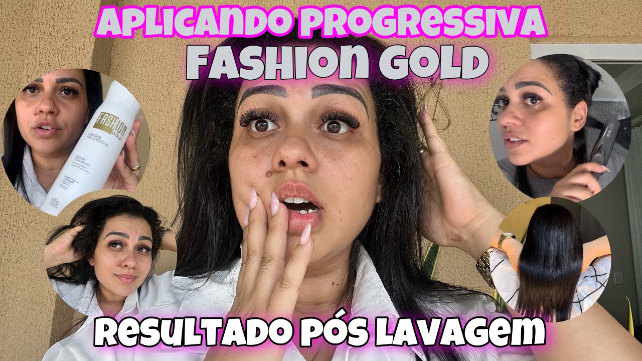 PROGRESSIVA FASHION GOLD ALISA? É BOA? Como aplicar progressiva FASHION GOLD em casa PASSO A PASSO!