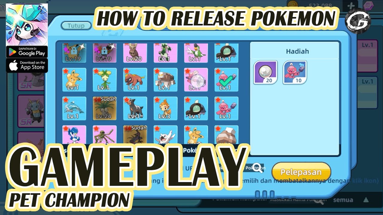 Pet Champion Gameplay #3 How to Release Pokemon - Mobile Game (Android)
