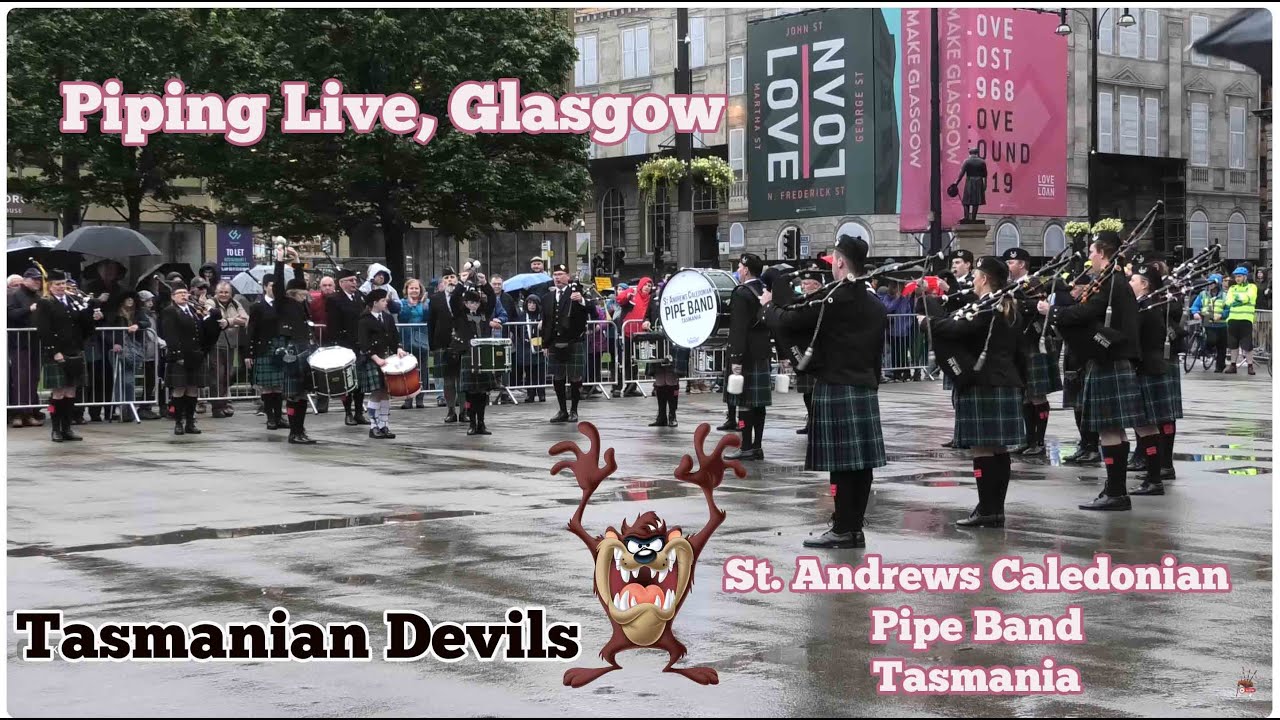 The Tasmanian Devils play Piping Live, Glasgow