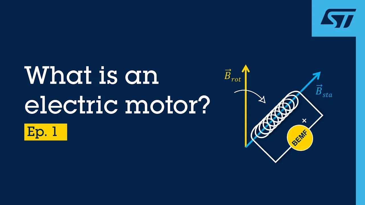 What is an electric motor? Magnetic fields, torque, back EMF & PWM control basics | Ep. 1