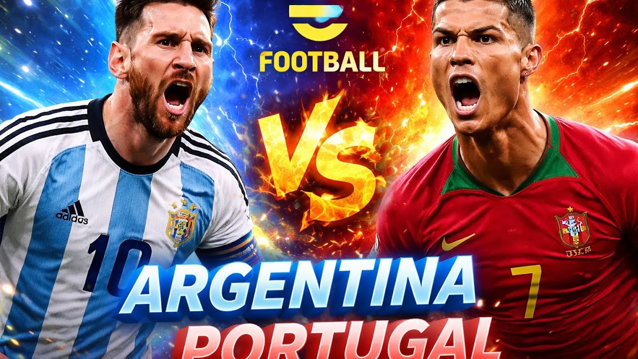 Argentina 🇦🇷 vs Portugal 🇵🇹 | Messi vs Ronaldo in eFootball! 😳 0-0 Intense Match