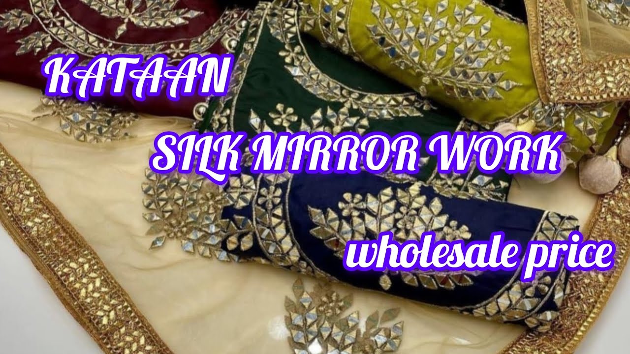 SILK MIRROR WORK & khadder Dresses|| Whole Sale price|| Hit Code 2025