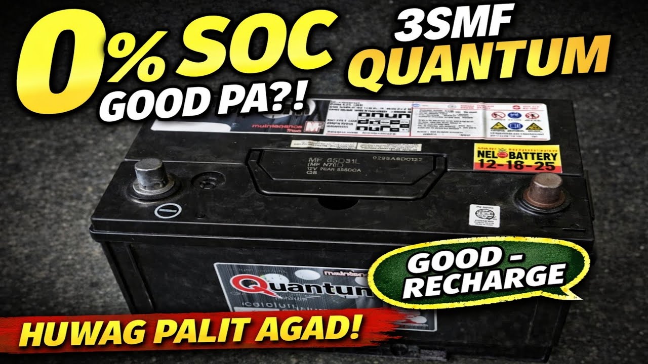 3SMF QUANTUM BATTERY 0% SOC PERO GOOD PA? TAMANG PAG - CHARGE EXPLAINED! TipNiKuya RM