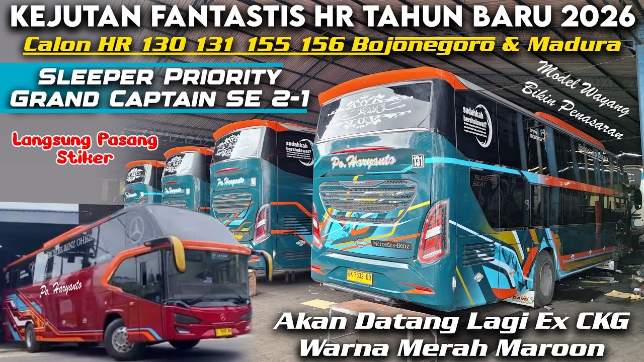 Kejutan Fantastis Po. Haryanto Borong Chassis Mercy 1626 E4 Avante Priority & Grand Captain Mewah