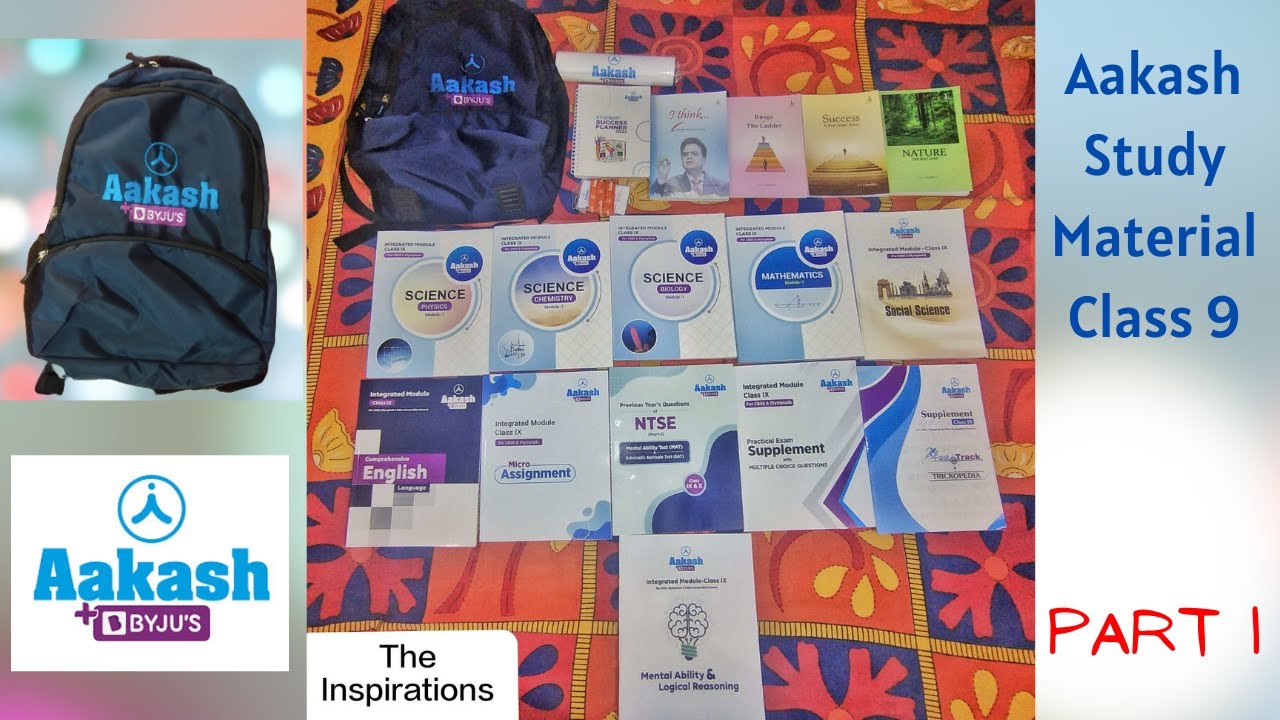 Aakash + Byju's Study Material🎒📦Class 9 , Integrated Module / Module 1 🤩 // Part 1️⃣