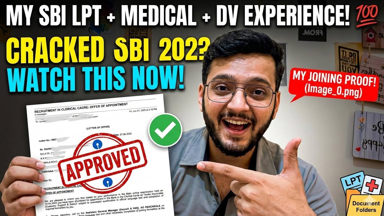 SBI Junior Associate ⚠️ Language Proficiency, Medical & DV Explained by Selected Candidate#sbiclerk 