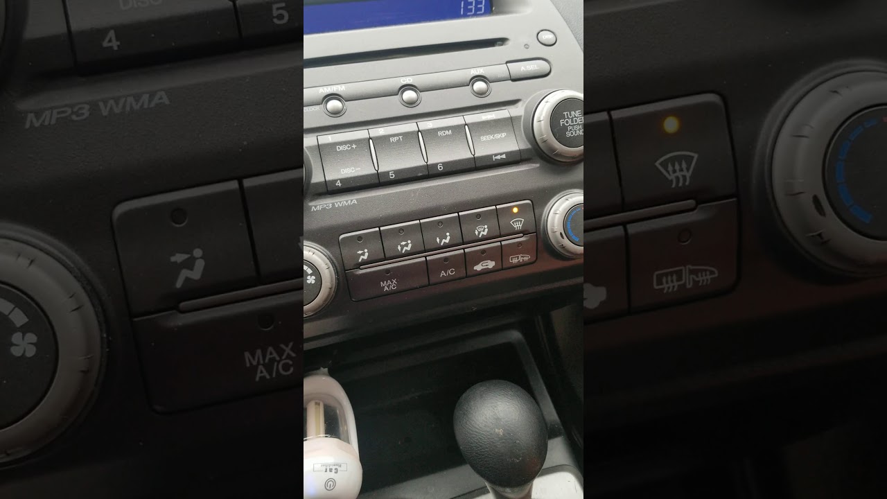 Air only blowing from the front vents Honda Civic 2009