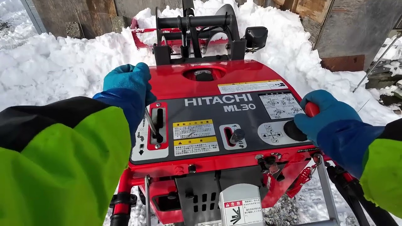 日立建機 ML30-2とクローラ運搬車でのコンボ除雪【Snow Removal】