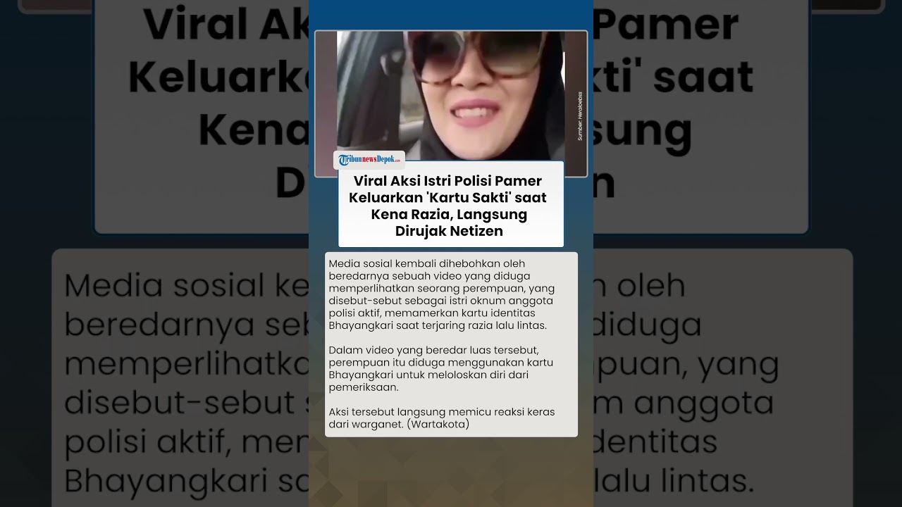 Viral Aksi Istri Polisi Pamer Keluarkan 'Kartu Sakti' saat Kena Razia, Langsung Dirujak Netizen