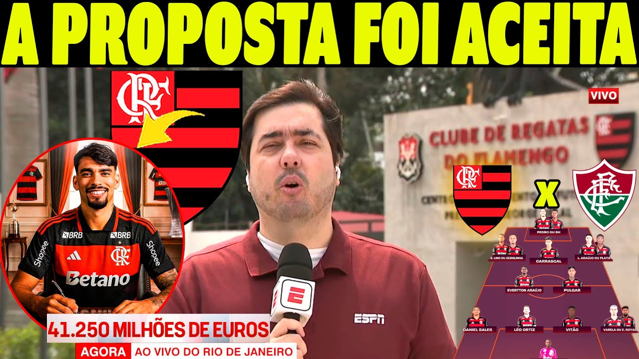 SAIU AGORA! NEGOCIO FECHADO! WES ACEITOU, VALOR FIXO E SEM BÔNUS! NOTICIAS FLAMENGO HOJE!