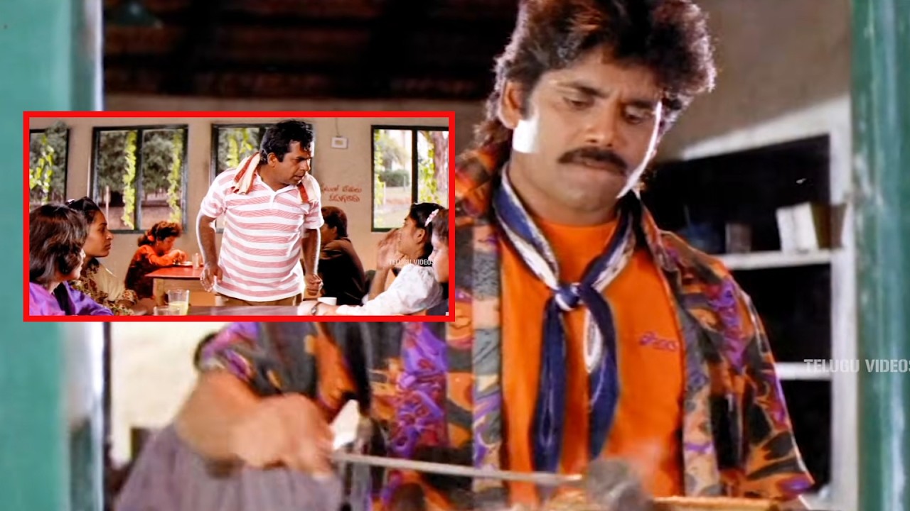 Nagarjuna & Brahmanandam Superhit Movie Funny Comedy Food Scene | @TeluguVideoZ