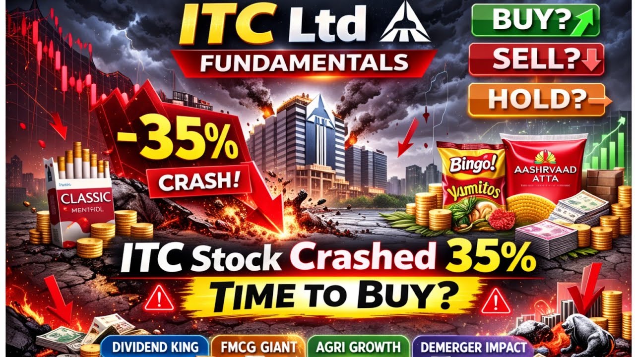 ITC Stock Crashed 35% Time to Buy??🔍 | Explained Buy Hold or Sell Analysis in Tamil
