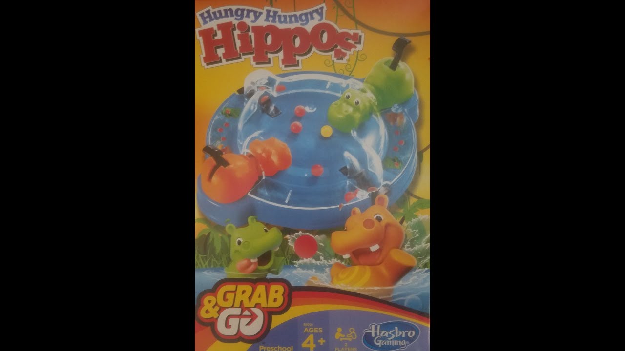 Grab and Go Hungry Hungry Hippos Board Game (2014, Hasbro)