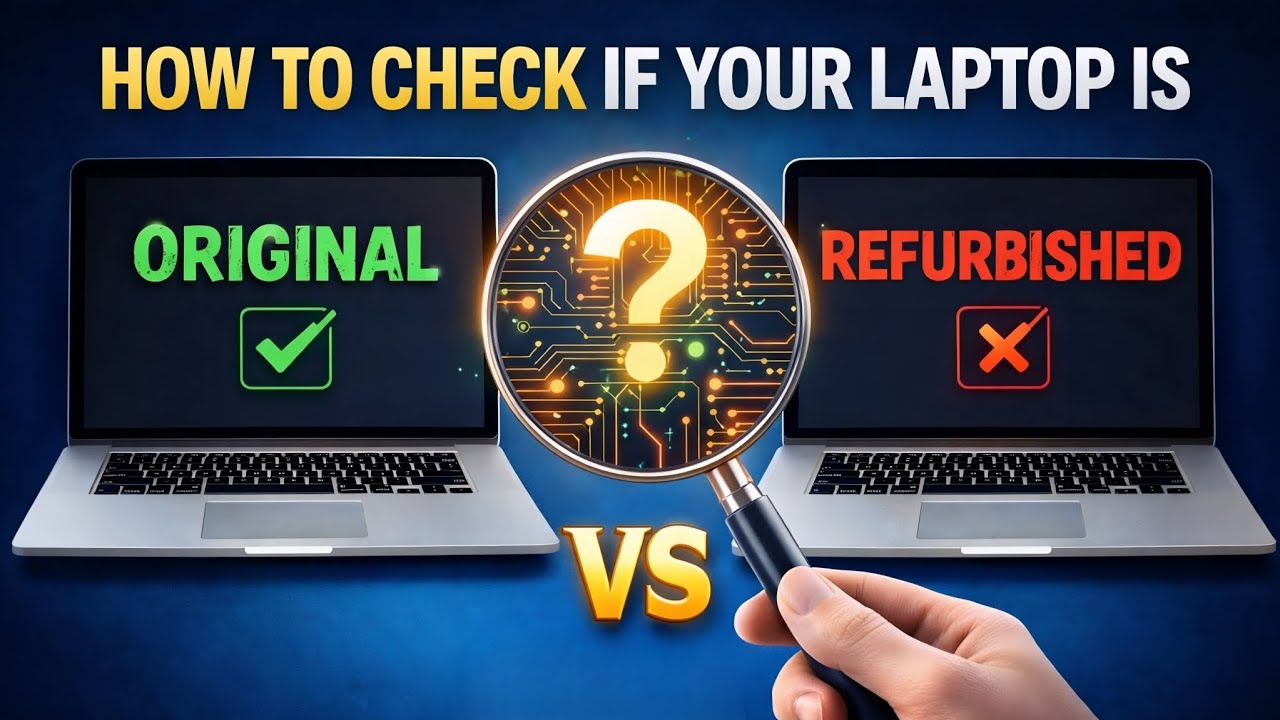 how to check if your laptop is original or refurbished | how to check laptop is new or refurbished