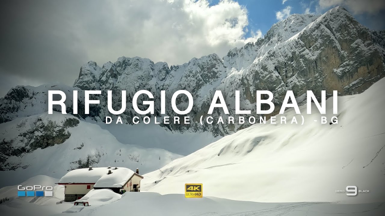 Rifugio ALBANI da Colere (Carbonera) con le ciaspole - BG | Escursione in Lombardia [4K]