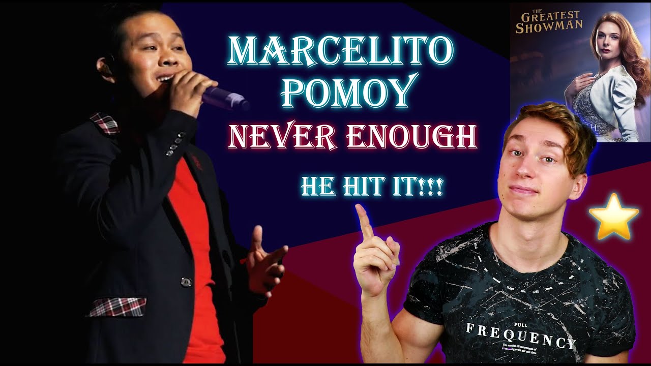 Marcelito Pomoy - Never Enough | Singer Reaction!