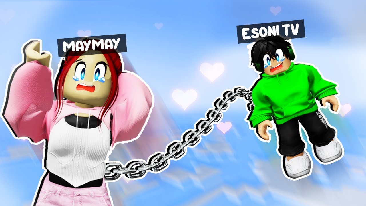 Esoni and Maymay are Chained Together in Roblox Esoni TV  (Tagalog)