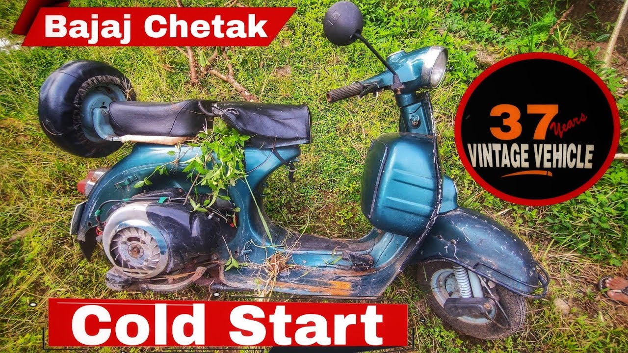 Bajaj Chetak Cold Start |vintage bikes cold start|