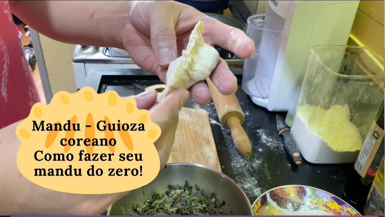 Receita Coreana: Mandu - O Guioza coreano do Zero! Como preparar seu Mandu da massa ao recheio.