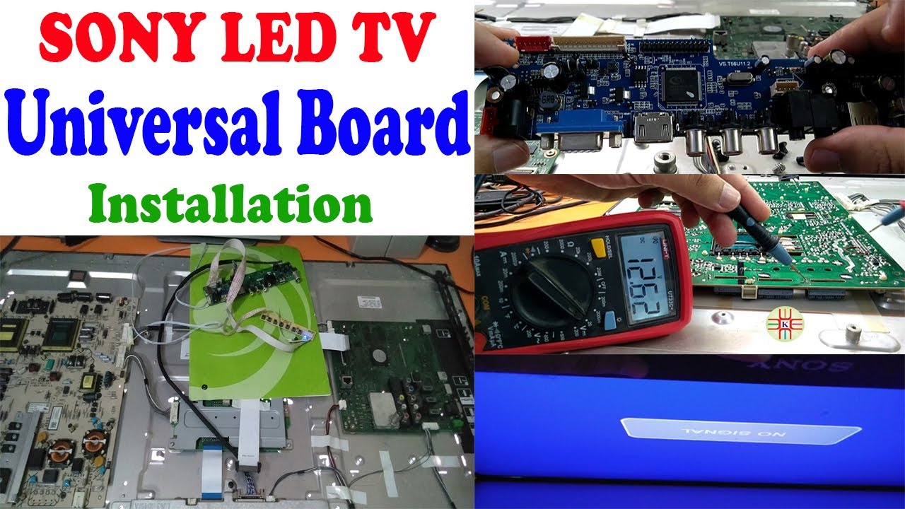 Universal Board Complete Installation Process in Original Sony Bravia LED TV. A Detail in Urdu/Hindi