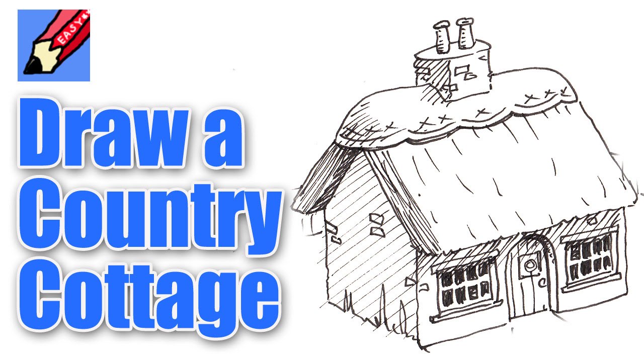 How to draw a Cottage Real Easy