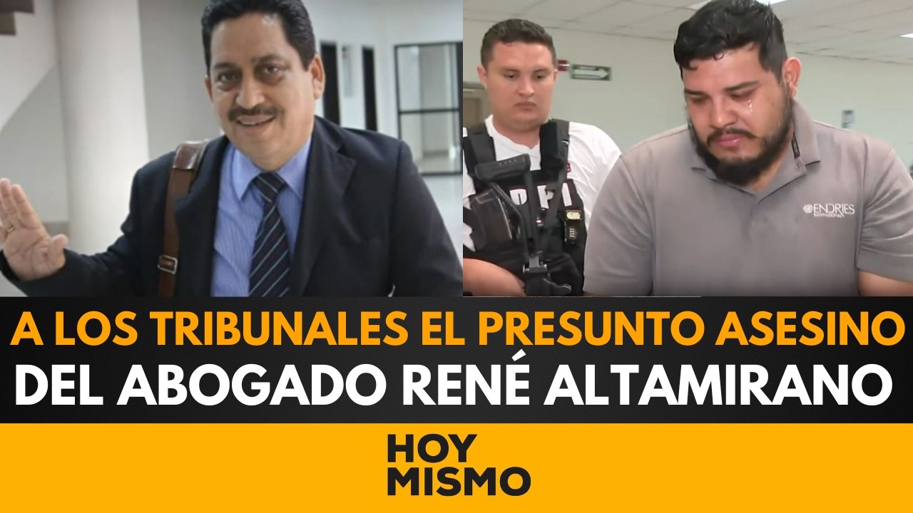 ¡CAYÓ EL SICARIO! A los tribunales el presunto asesino del abogado René Altamirano