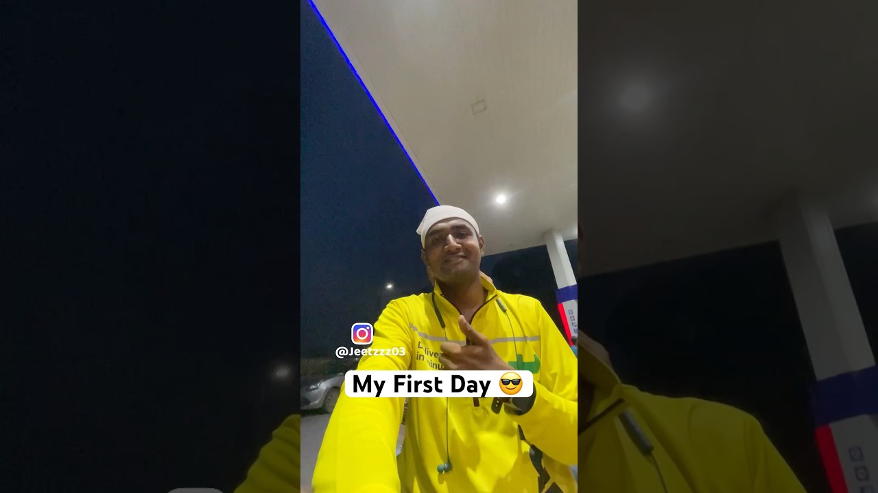 MY FIRST DAY ON BLINKIT PARTNER APP 😎 #shorts #vlog #blinkit #firstday