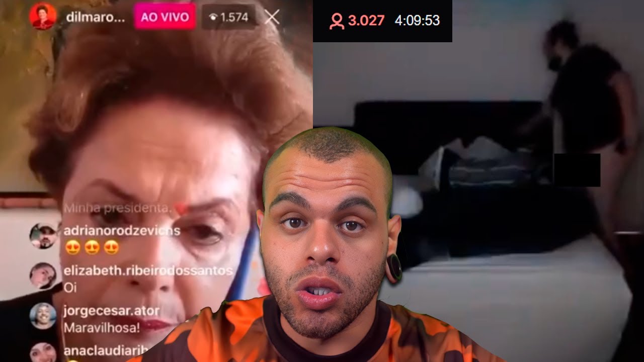 famosos que esqueceram de fechar a live
