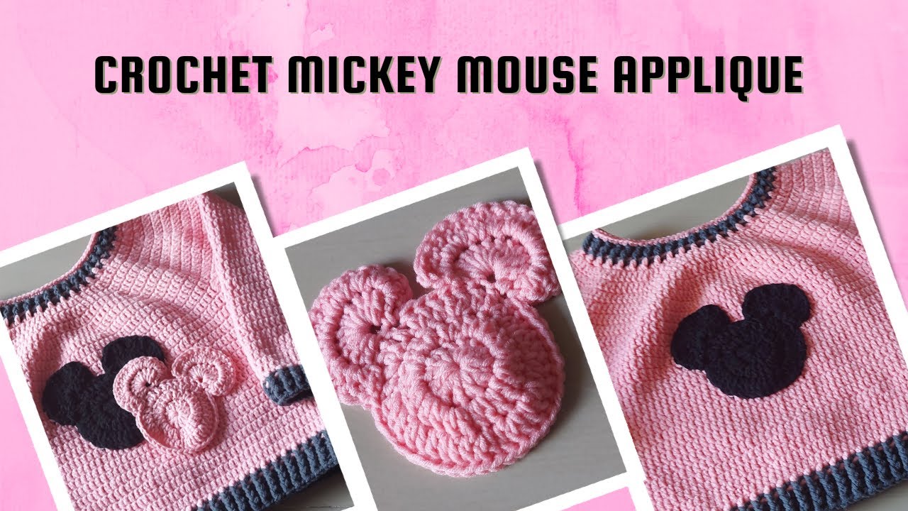 How to Crochet Mickey Mouse Applique