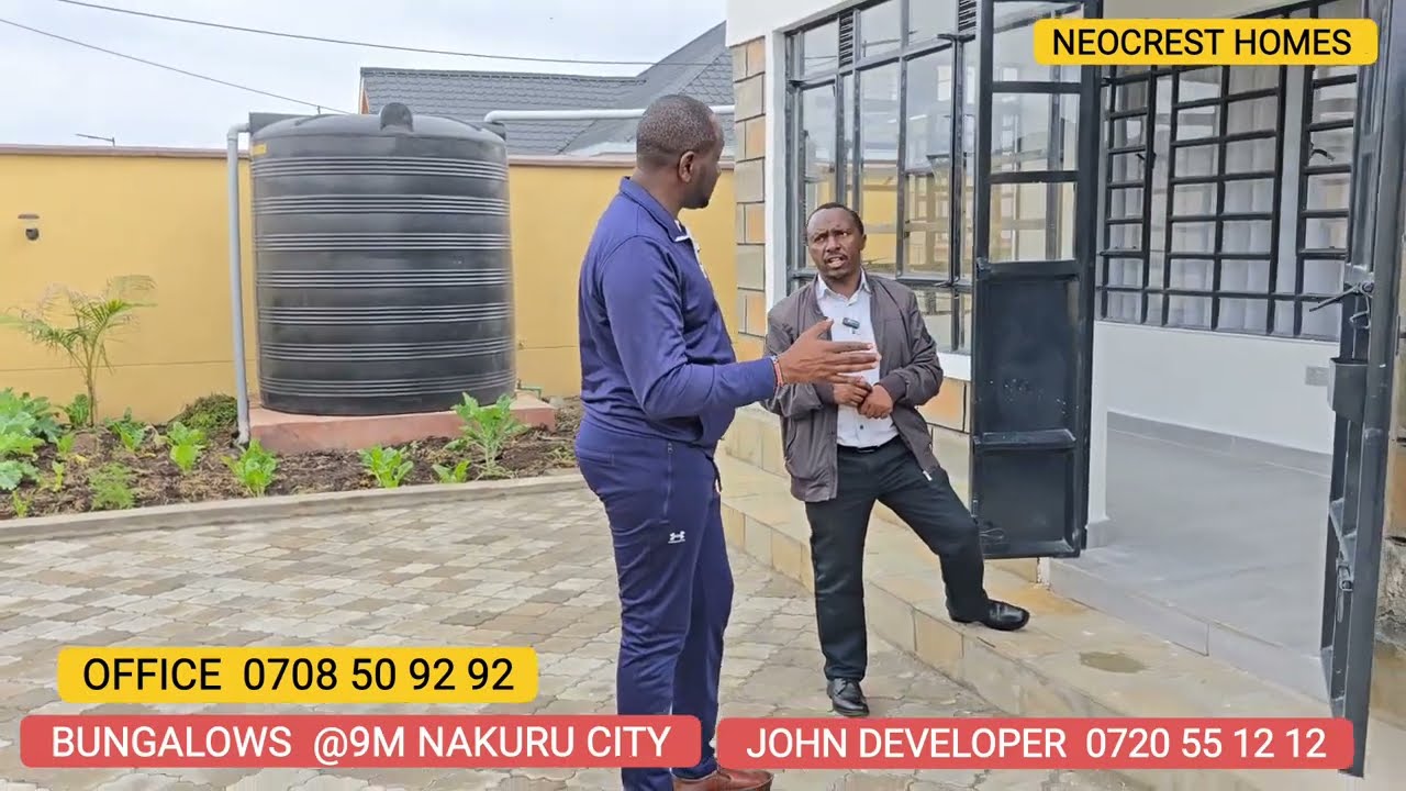 UNBELIEVABLE  9 MILLION BUNGALOWS  IN NAKURU CITY. 10 MINUTES TO THE LAKE