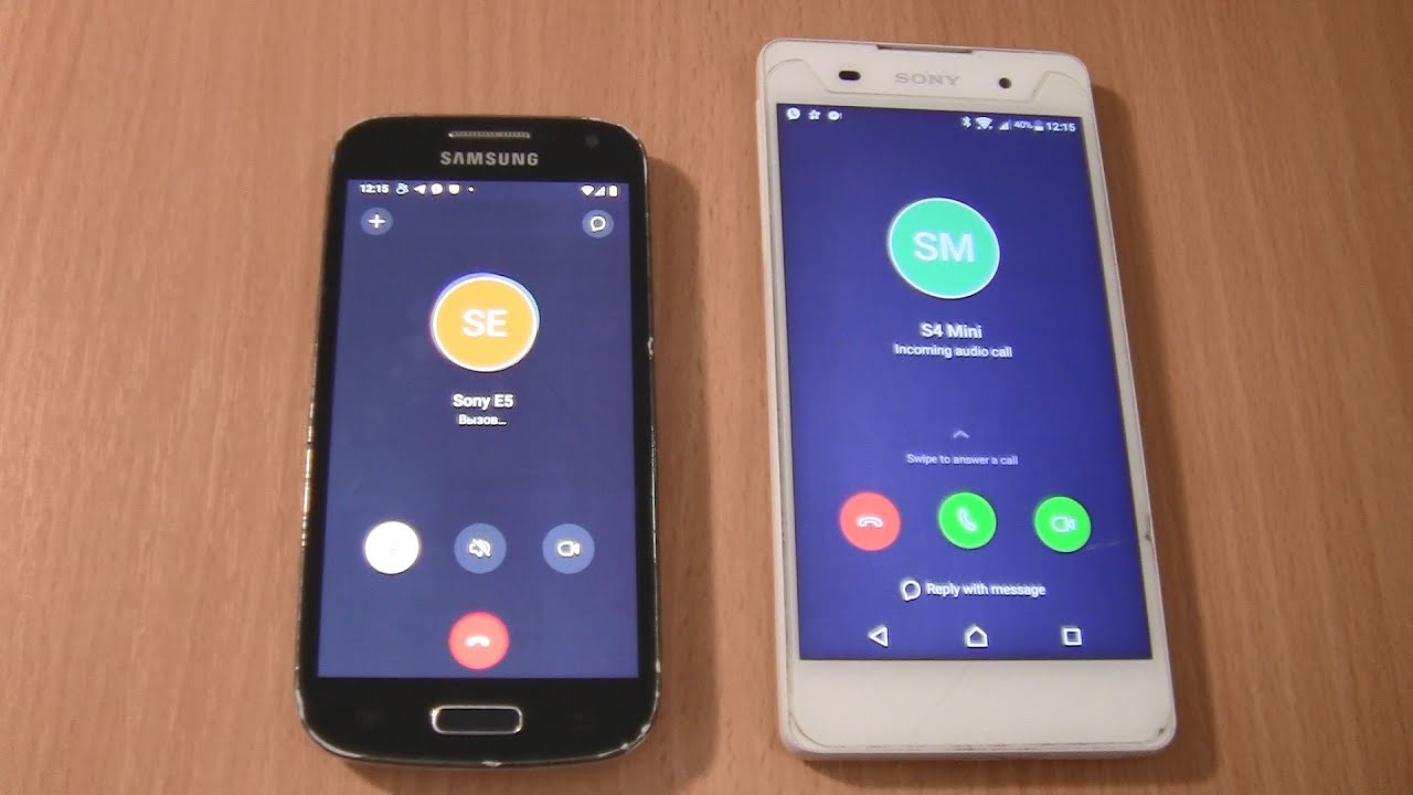TamTam  Incoming Call & Outgoing call at the same time  Sony Xperia E5 +S4 mini Android 11