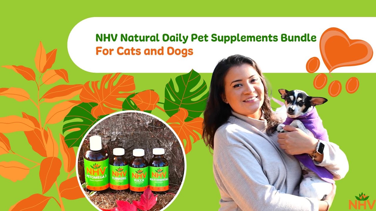 NHV Natural Daily Pet Supplement Bundle For Cats and Dogs