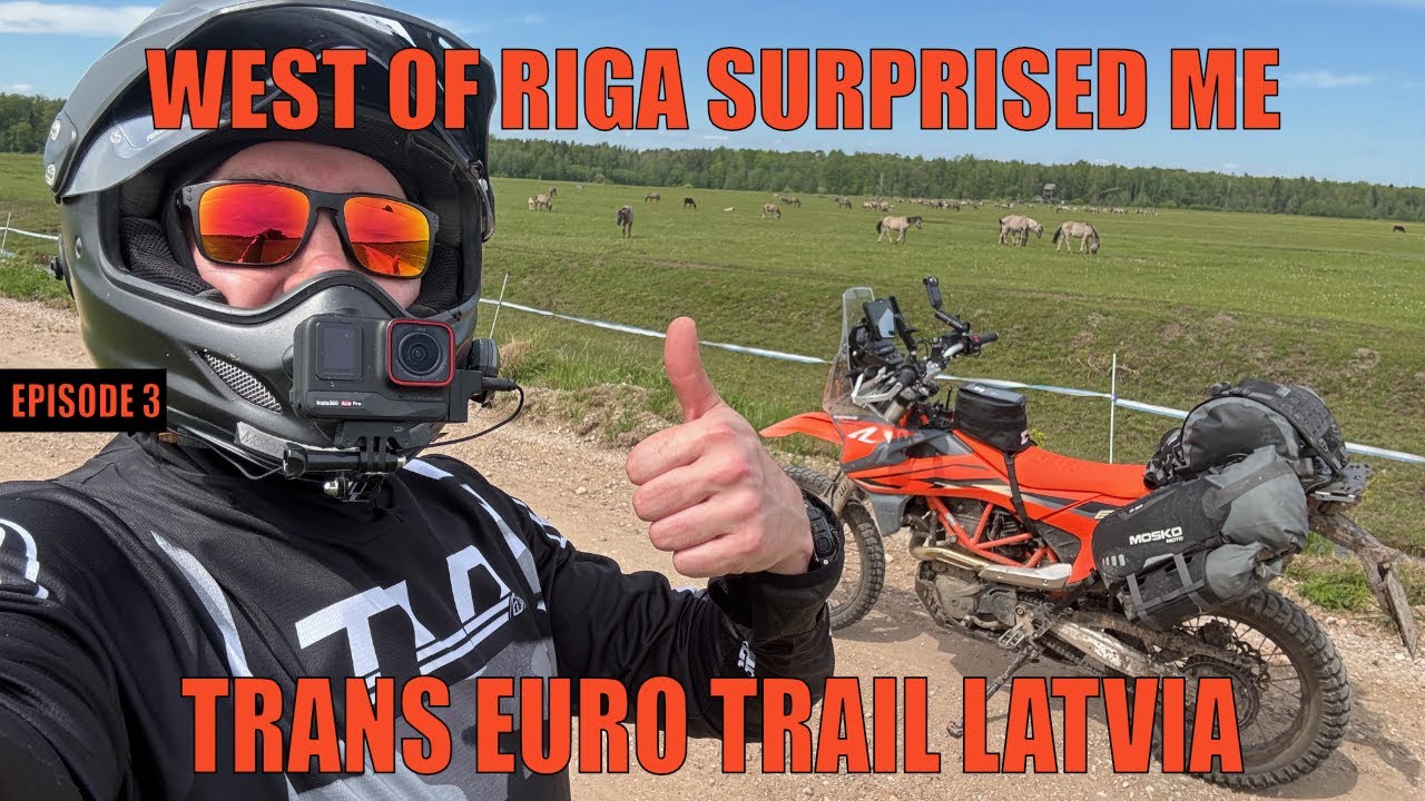Didn’t see this coming - Awesome trails West from Riga -E3- Solo motorcycle adventure in the Baltics