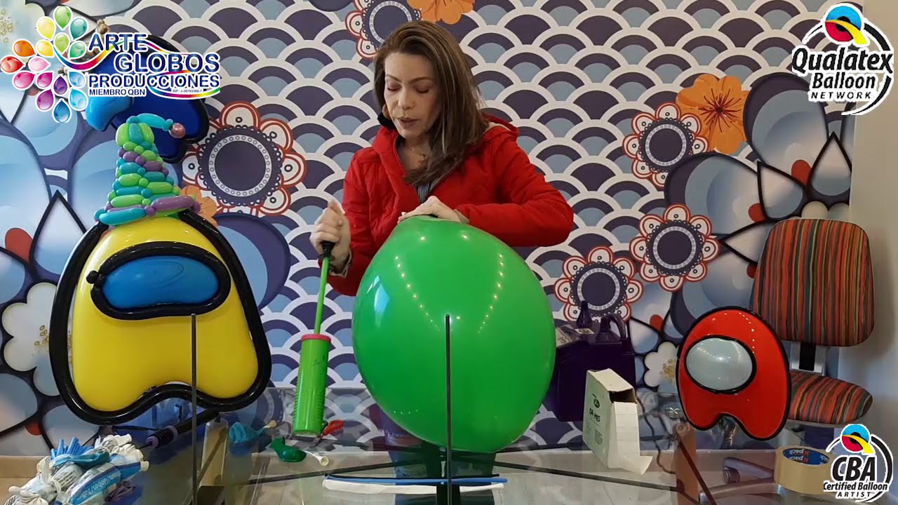 Among Us Balloon, Curso de Globos, Deformacion de  Globos.Among Us PLAY GAME DIY