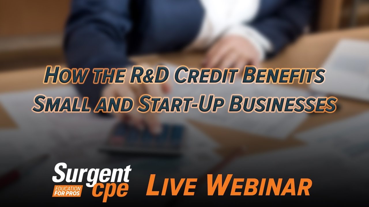 How the R&D Credit Benefits Small and Start-Up Businesses (RDCB)