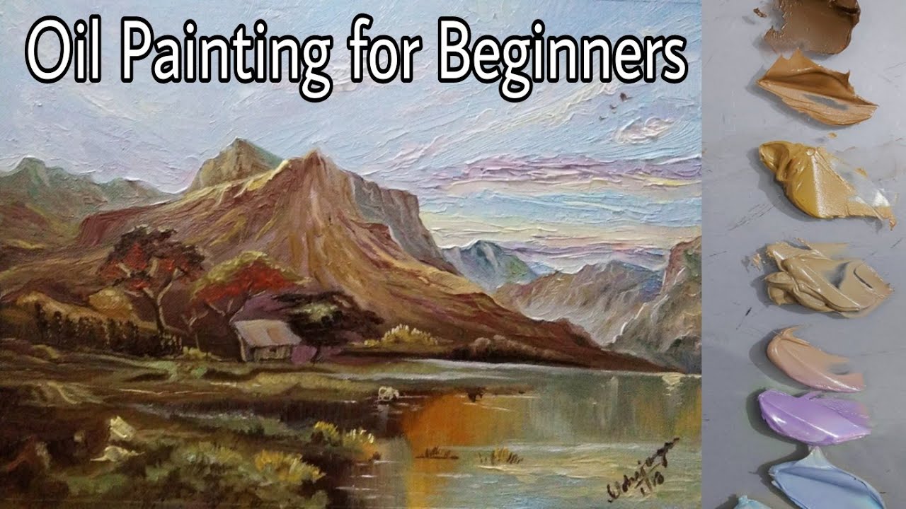 EASY OIL PAINTING Tutorial for beginners || Realtime tutorial