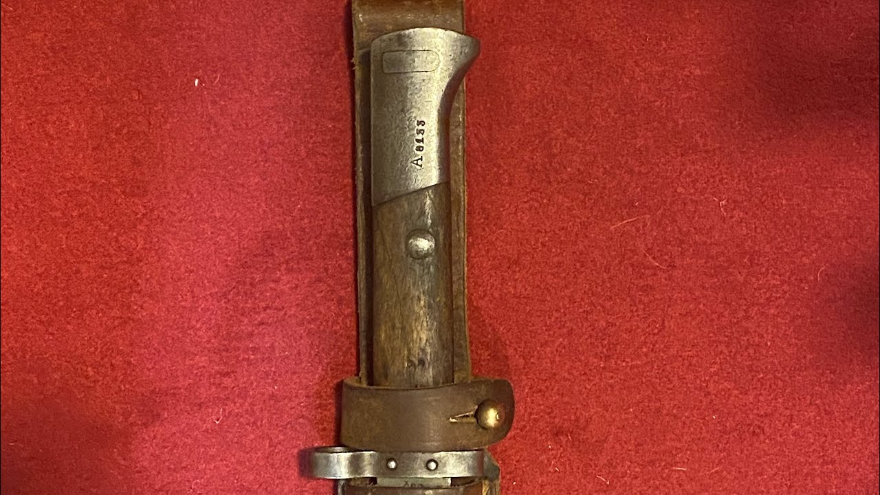 Czech VZ23 short bayonet , with Czech lion marked .