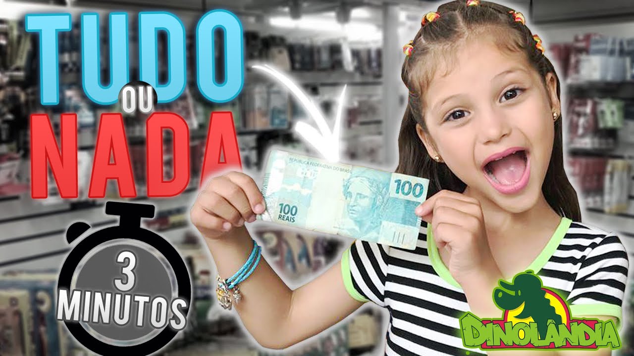 GASTE 100 REAIS NA LOJA DE BRINQUEDOS OU PERCA TUDO