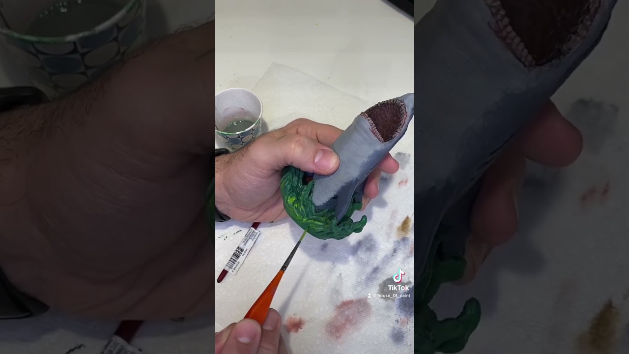 Painting Water on the Great White Shark 🌊 