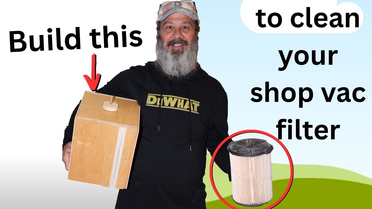 Is this the best way to clean a shop vac filter?