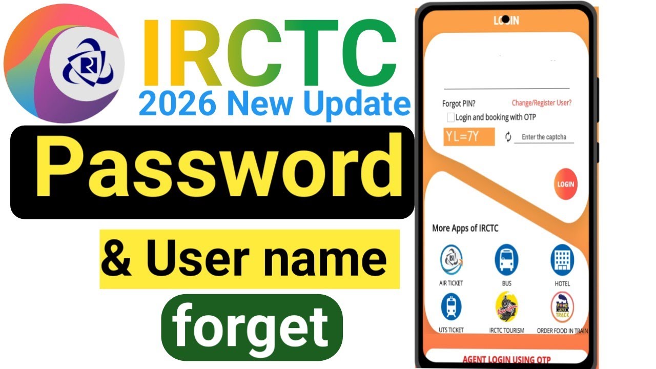 Kaise kare IRCTC forgot password IRCTC password kaise New banaye IRCTC user ID password 