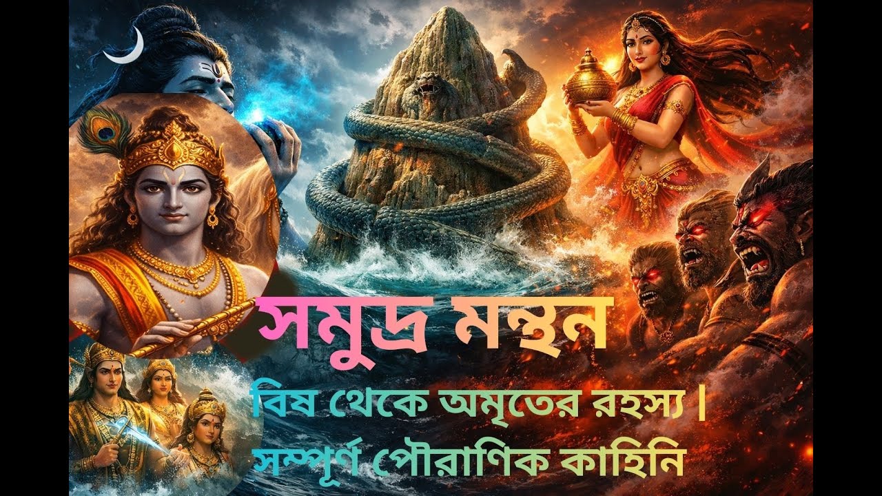 সমুদ্র মন্থন: বিষ থেকে অমৃতের রহস্য | সম্পূর্ণ পৌরাণিক কাহিনি I