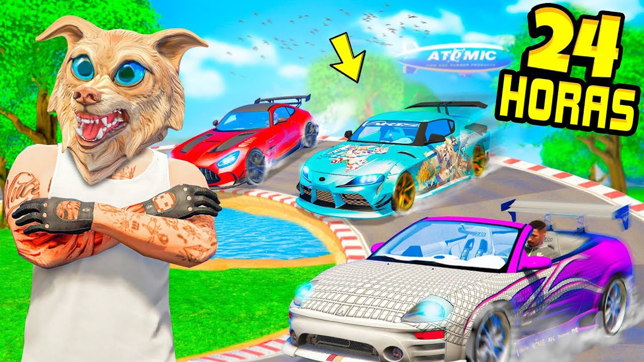 NOS CONVERTIMOS EN PILOTOS DE DRIFT DURANTE 24 HORAS EN GTA 5 ! REALES R&Aacute;PIDO Y FURIOSO ! - DESAF&Iacute;OS