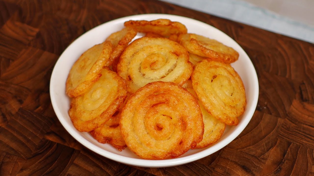 Crispy Potato Roll Chips | Potato Snacks | Potato Chips