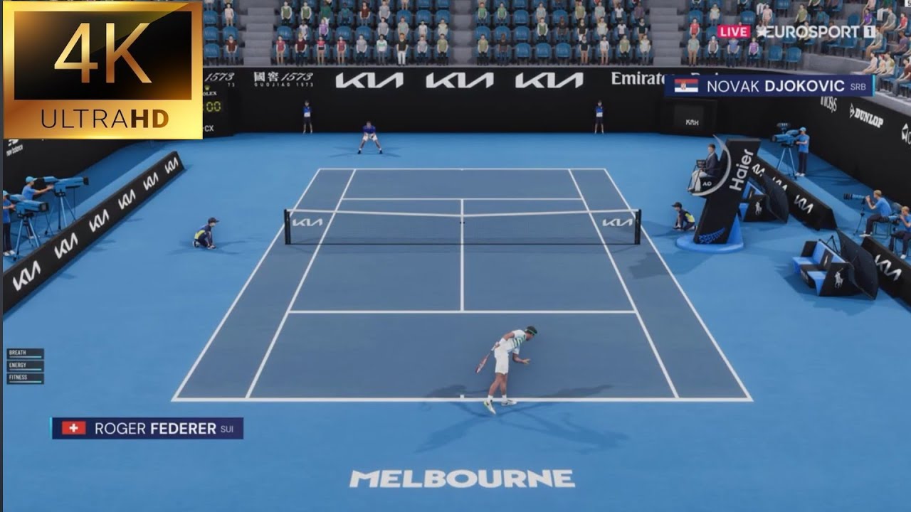 AO 2016 Semis || 🇨🇭 Federer vs Djokovic 🇷🇸  in Tennis Elbow 4 🔥😍🏆